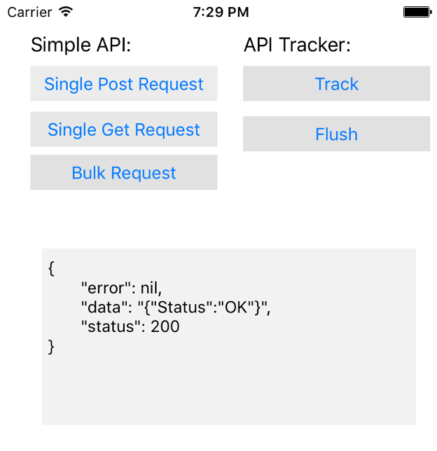 Example Swift for Atom iOS SDK
