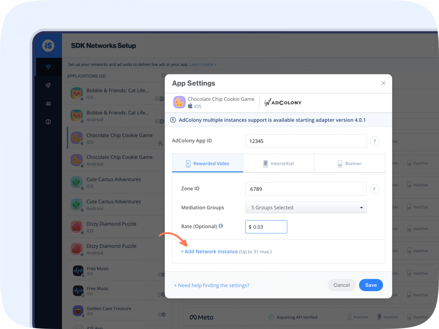 Mediation SDK Networks Setup IronSource Knowledge Center