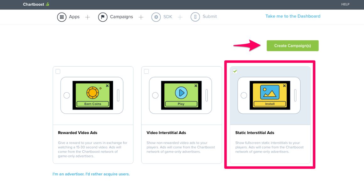 Chartboost Integration Guide IronSource Knowledge Center
