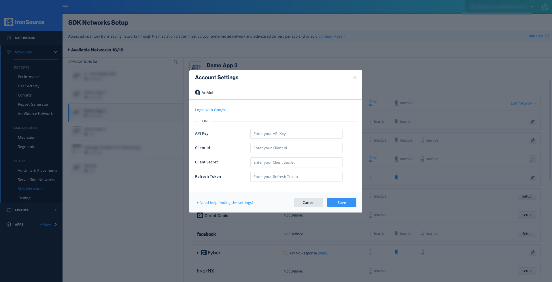 Admob Mediation Integration Guide ironSource Knowledge Center