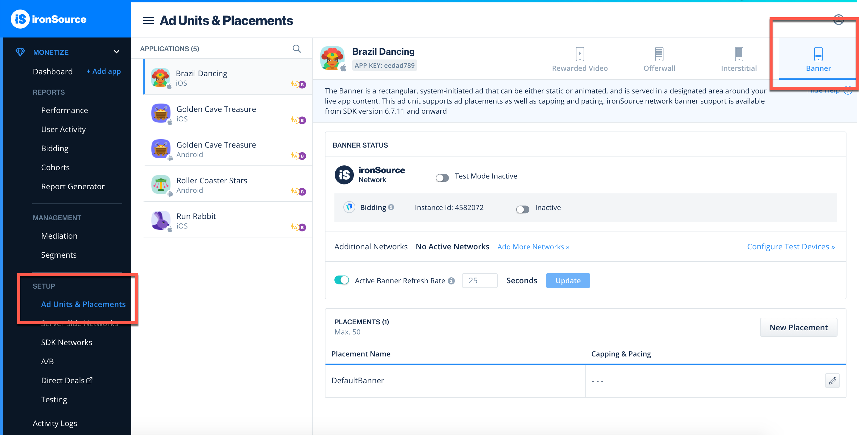 A/B test - IronSource Knowledge Center