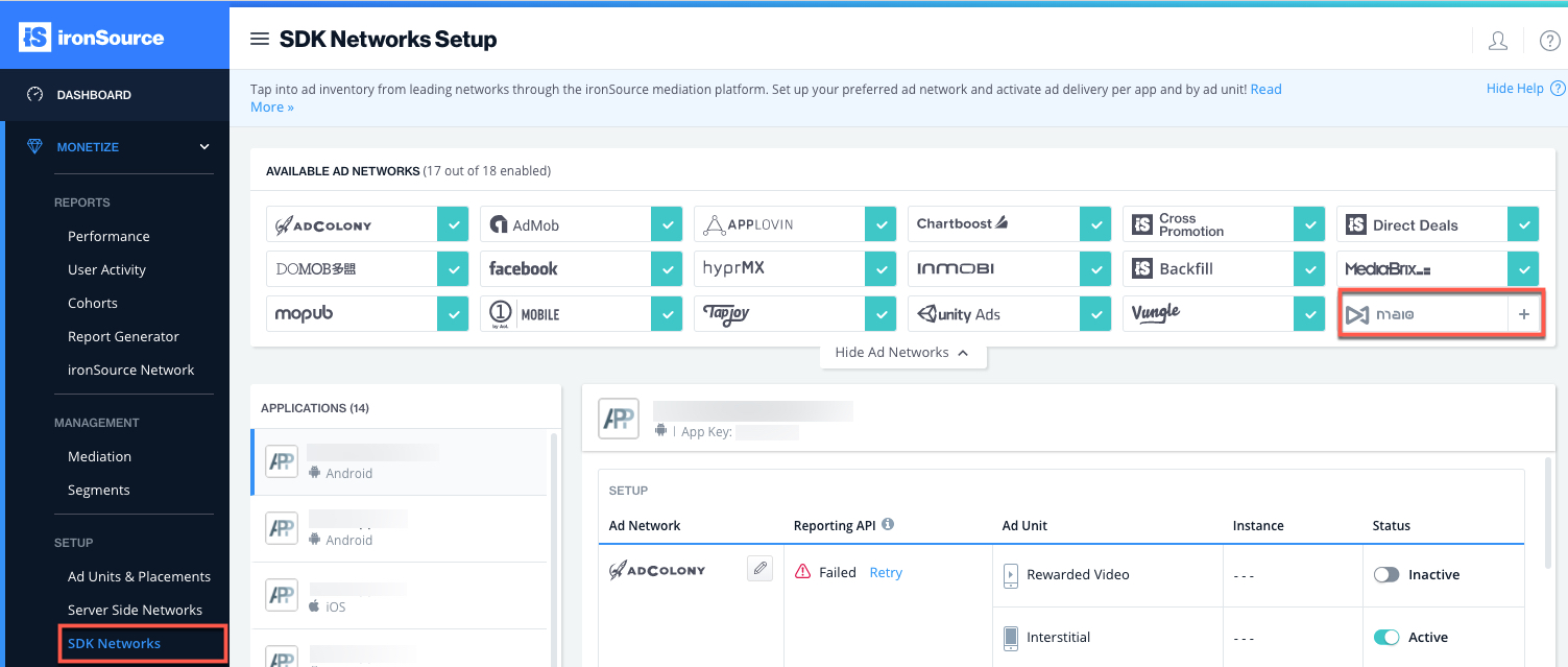 ironsource-sdk-networks-page-maio