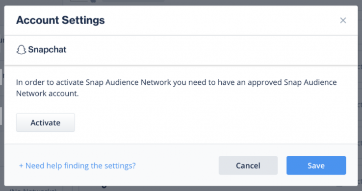 Snap Audience Network Integration Guide - IronSource Knowledge Center