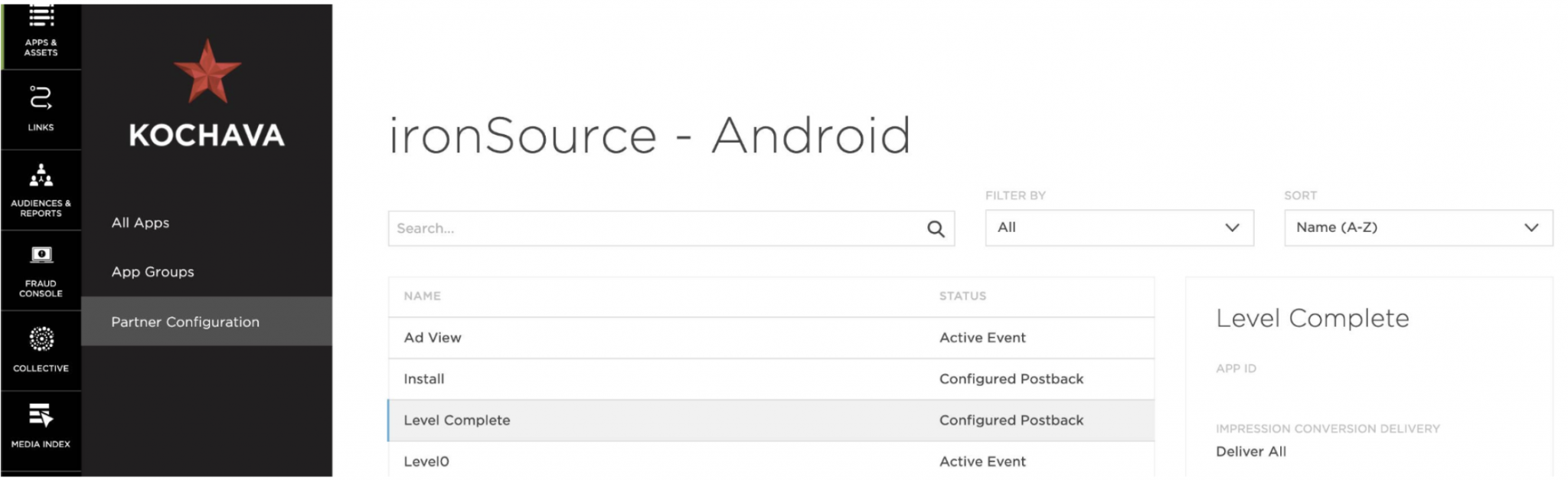 Setting up level achieved events ironSource knowledge center
