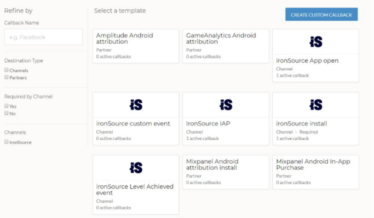 Create custom callback