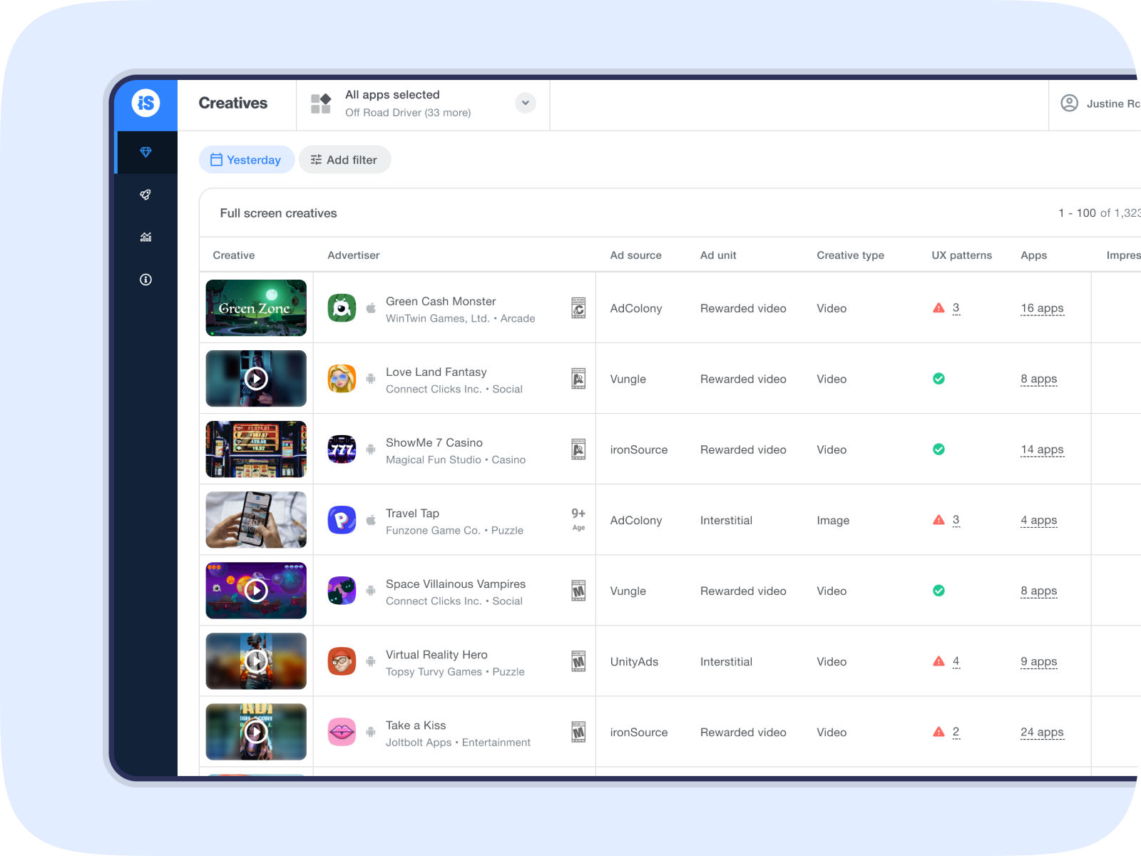 Ad Quality Creative Analysis ironSource Knowledge Center