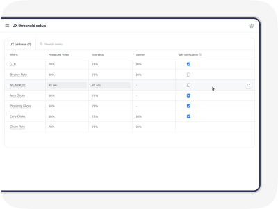 UX patterns - IronSource Knowledge Center