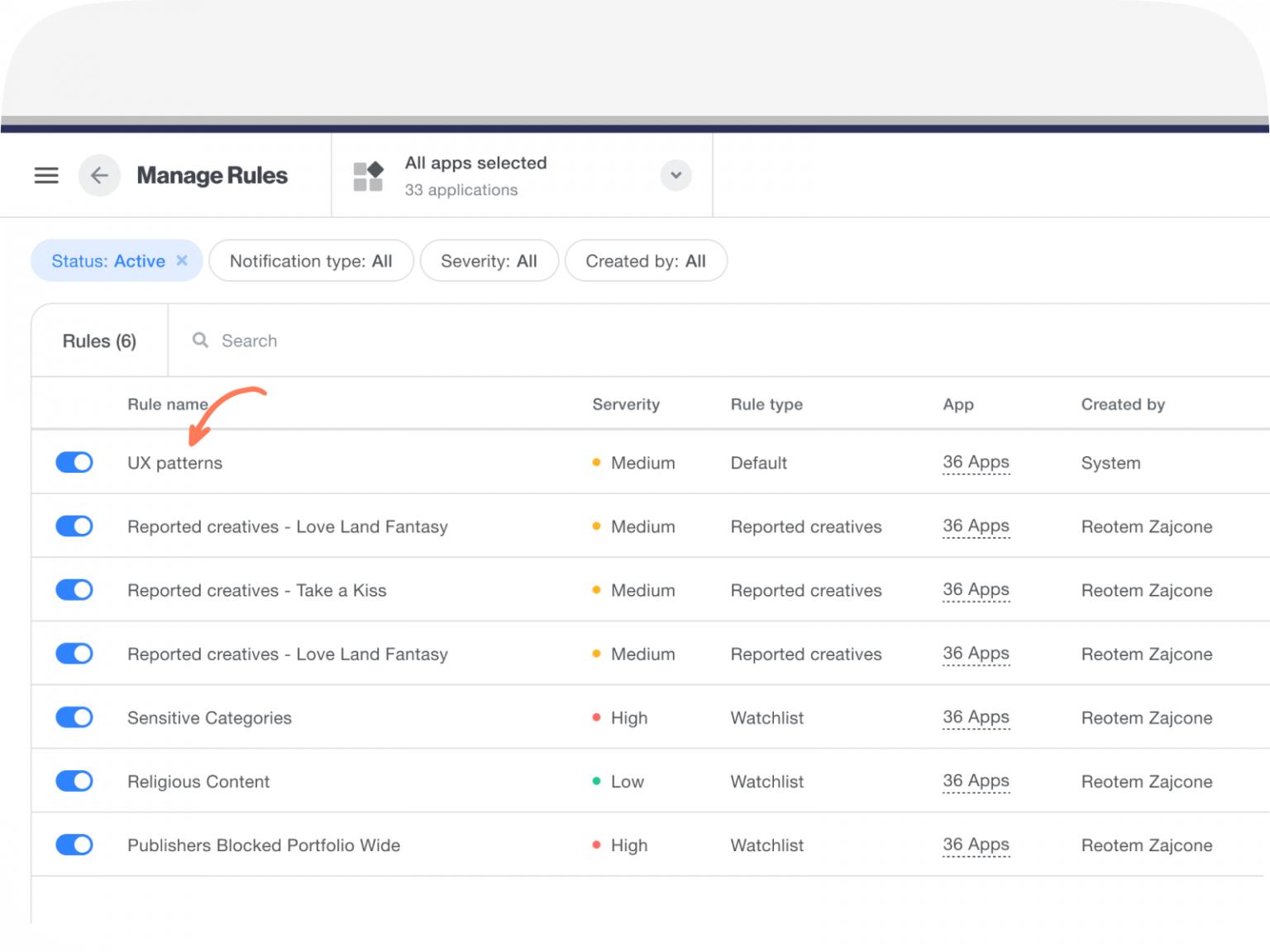 UX patterns IronSource Knowledge Center